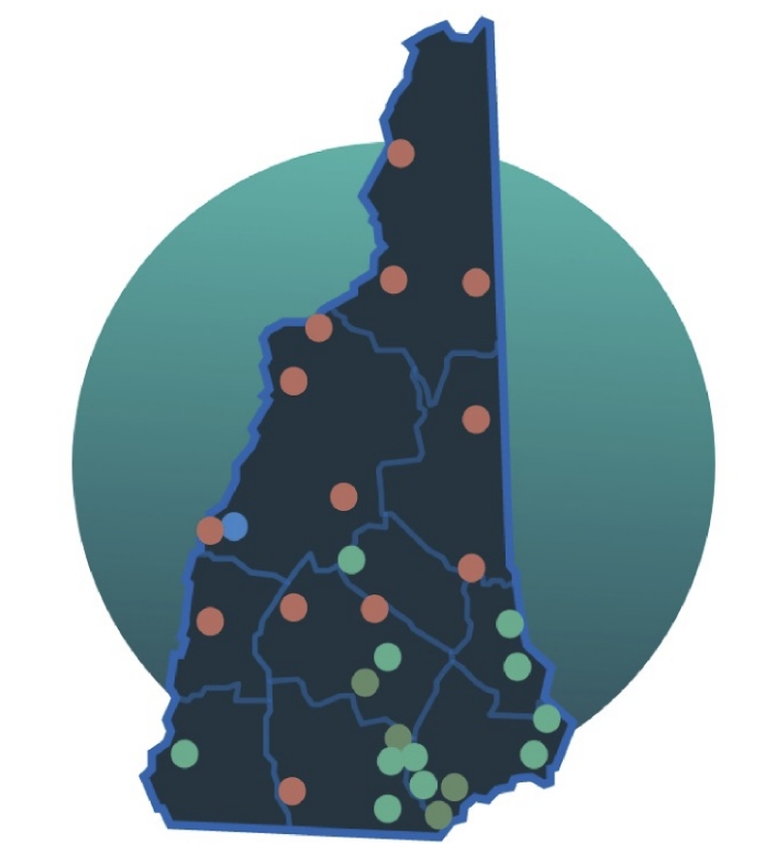 map of New Hampshire